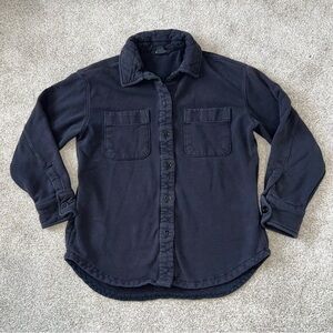 Athleta Black Button-Up Jacket